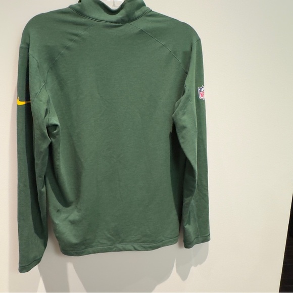 Nike Green Bay Packers Antigua Green/Gold Quarter-Zip Pullover Dri-Fit  NFL  M - Picture 6 of 8